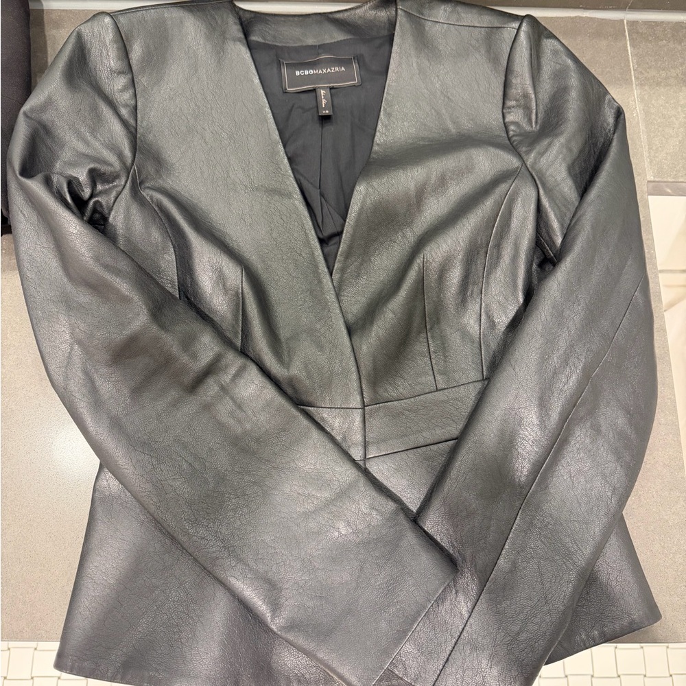 Black Women's soft leather jacket